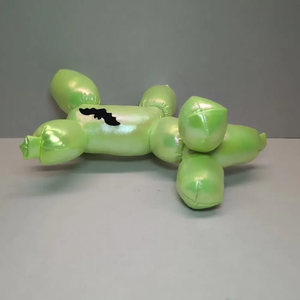 Neon Green Iridescent Balloon Dog Plush Halloween Bat Stuffed Animal MTY‎ Int.